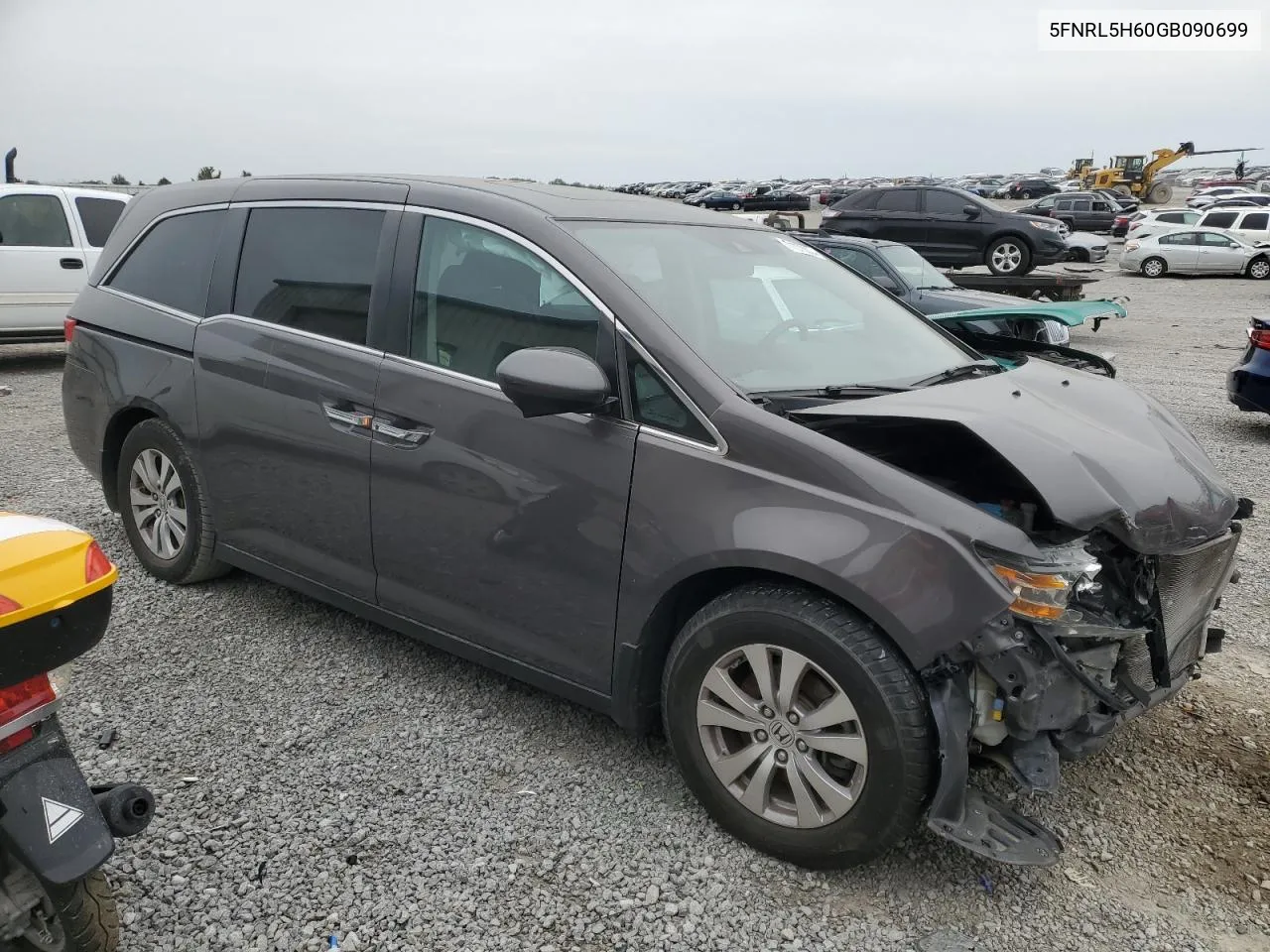 2016 Honda Odyssey Exl VIN: 5FNRL5H60GB090699 Lot: 71373004