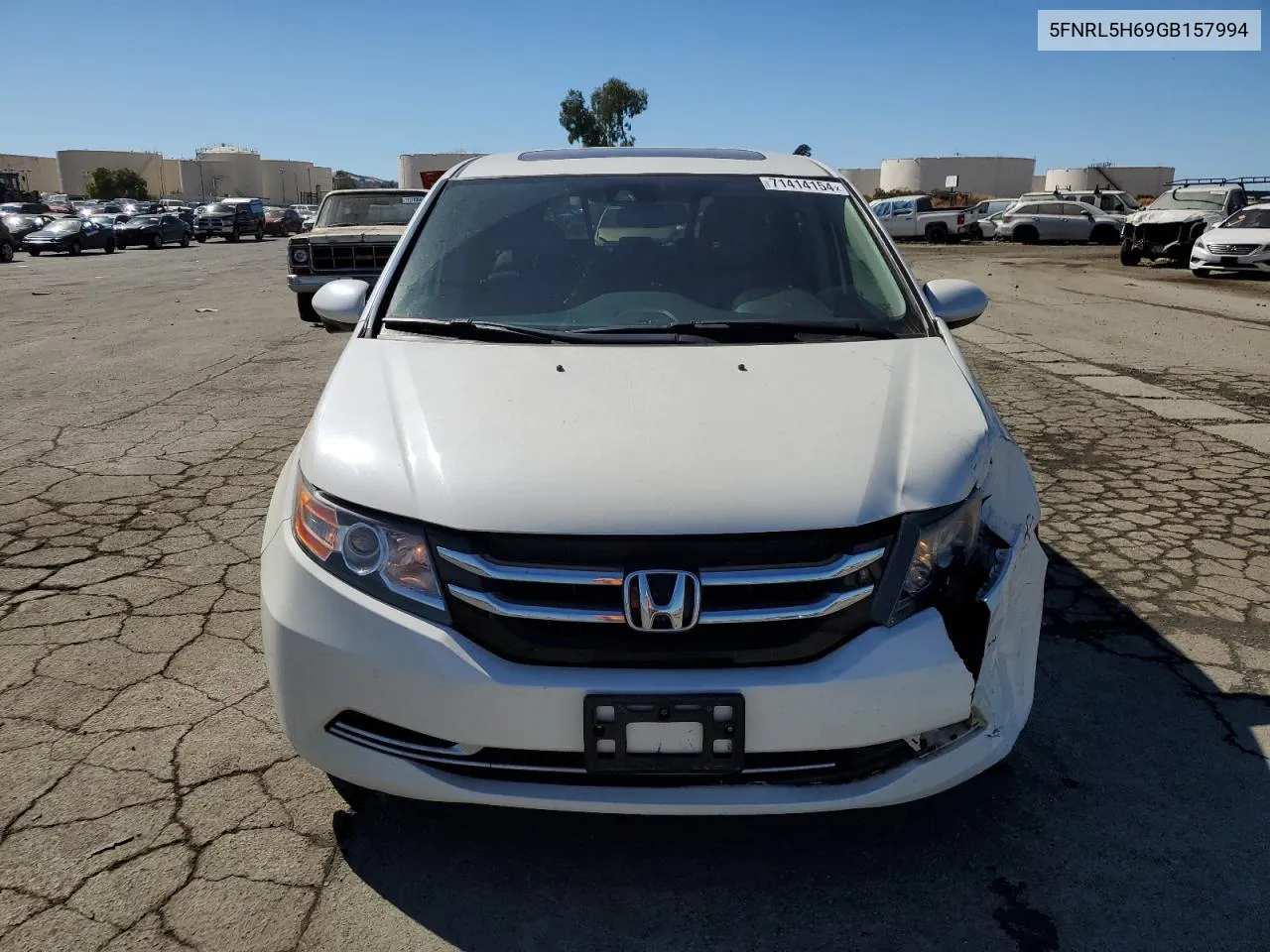 2016 Honda Odyssey Exl VIN: 5FNRL5H69GB157994 Lot: 71414154