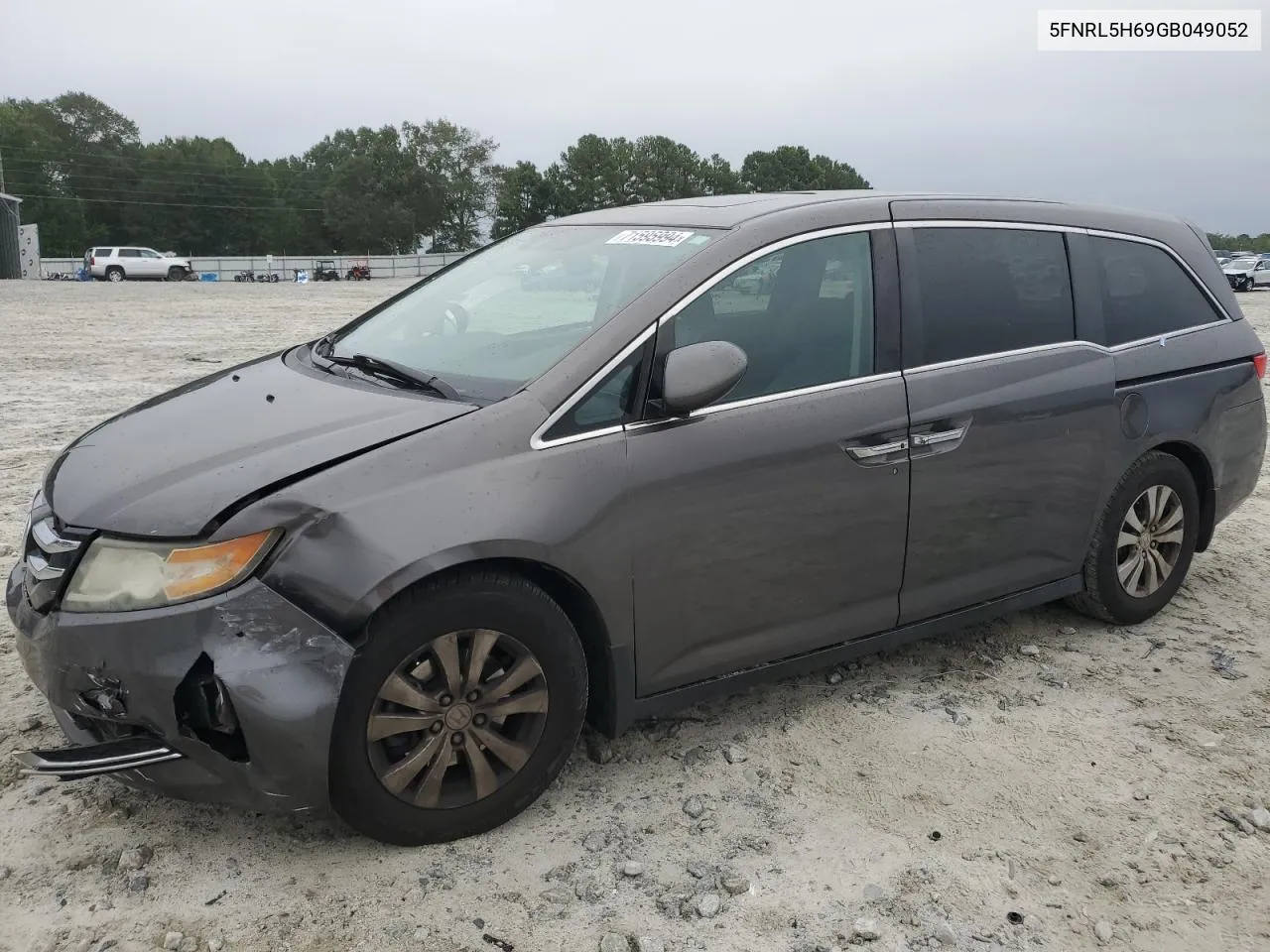 5FNRL5H69GB049052 2016 Honda Odyssey Exl