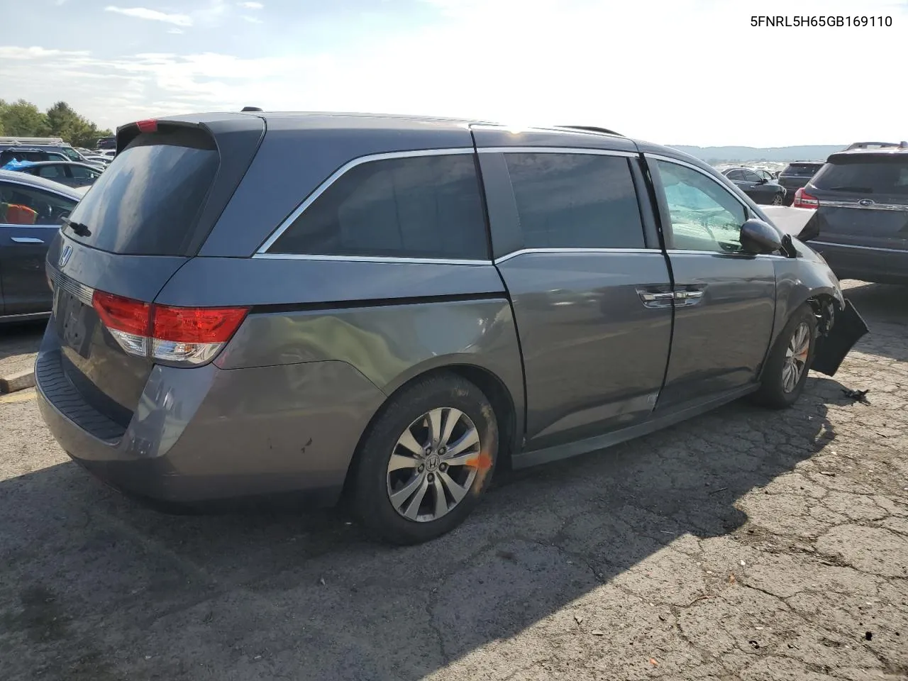 2016 Honda Odyssey Exl VIN: 5FNRL5H65GB169110 Lot: 71602954