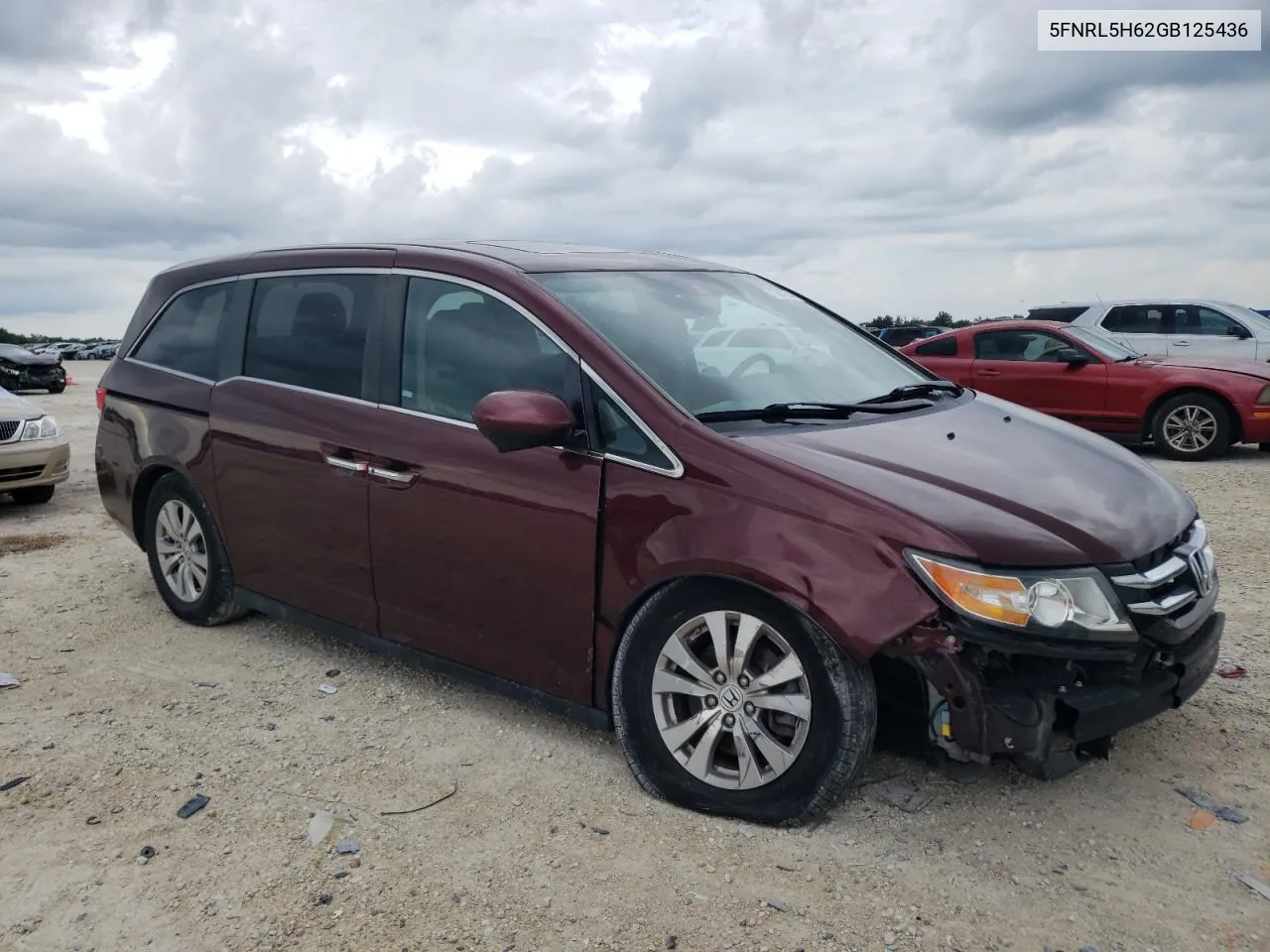 5FNRL5H62GB125436 2016 Honda Odyssey Exl