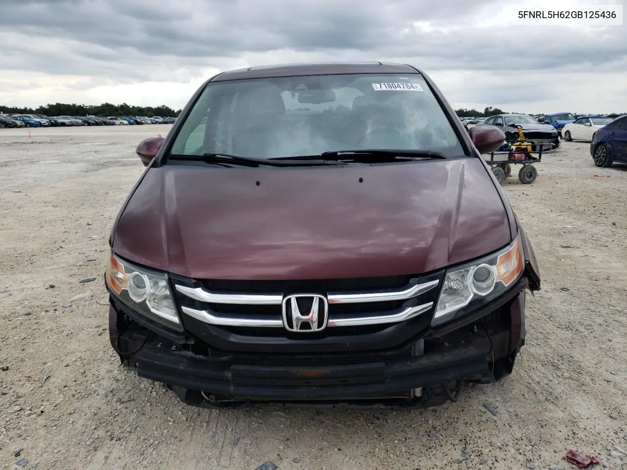 2016 Honda Odyssey Exl VIN: 5FNRL5H62GB125436 Lot: 71804784