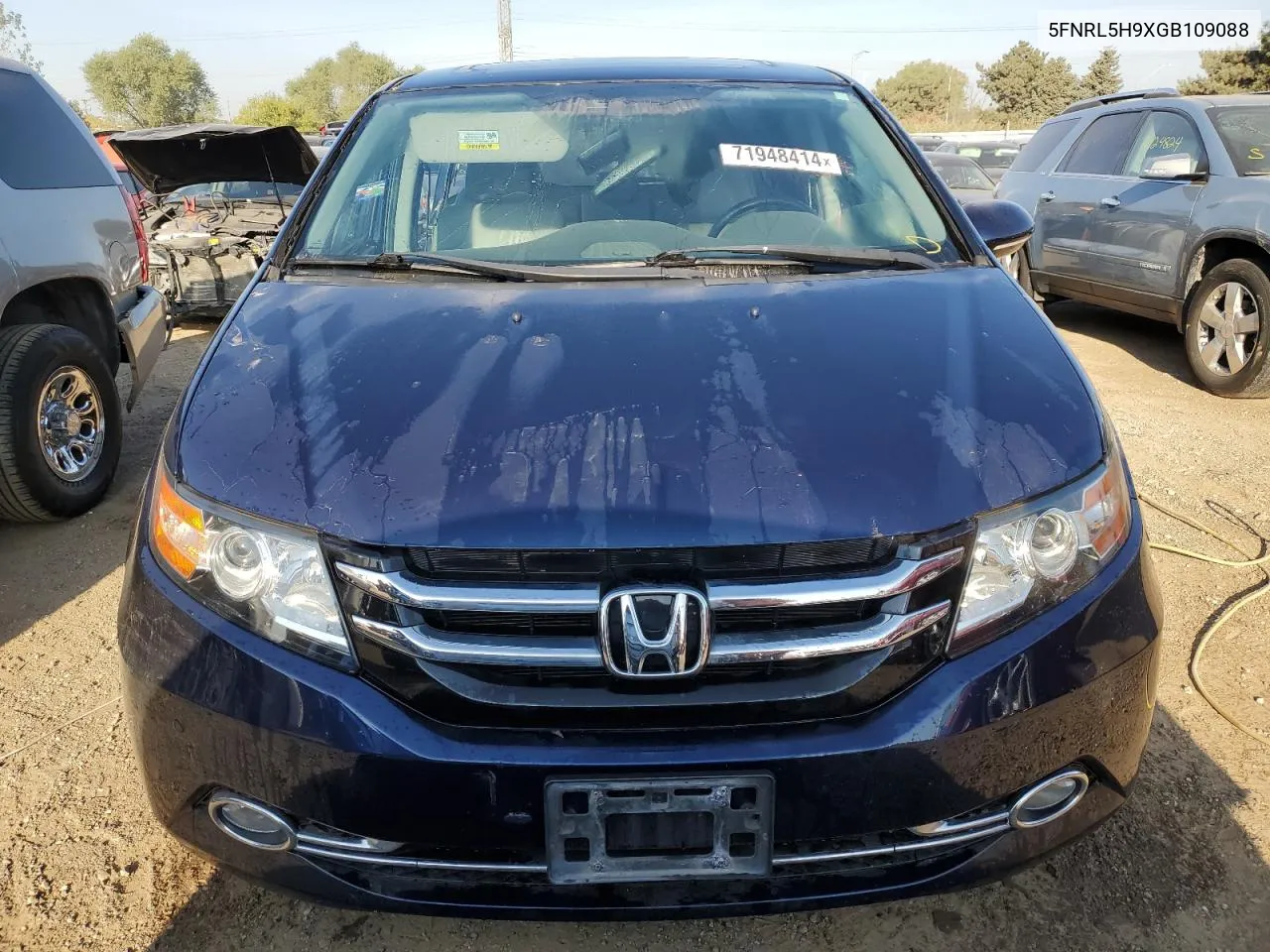 5FNRL5H9XGB109088 2016 Honda Odyssey Touring