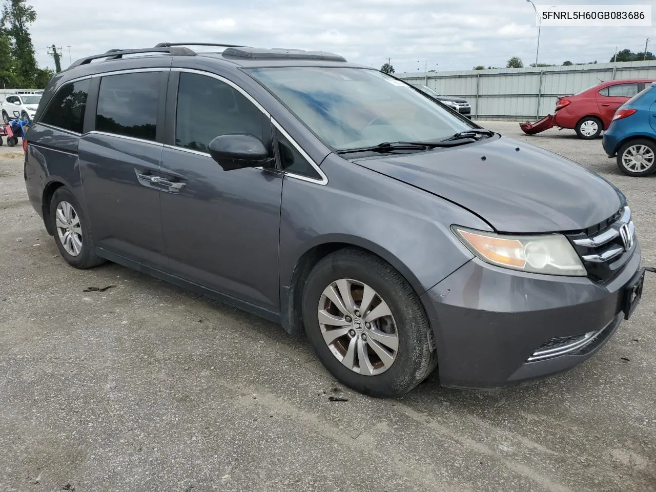 5FNRL5H60GB083686 2016 Honda Odyssey Exl