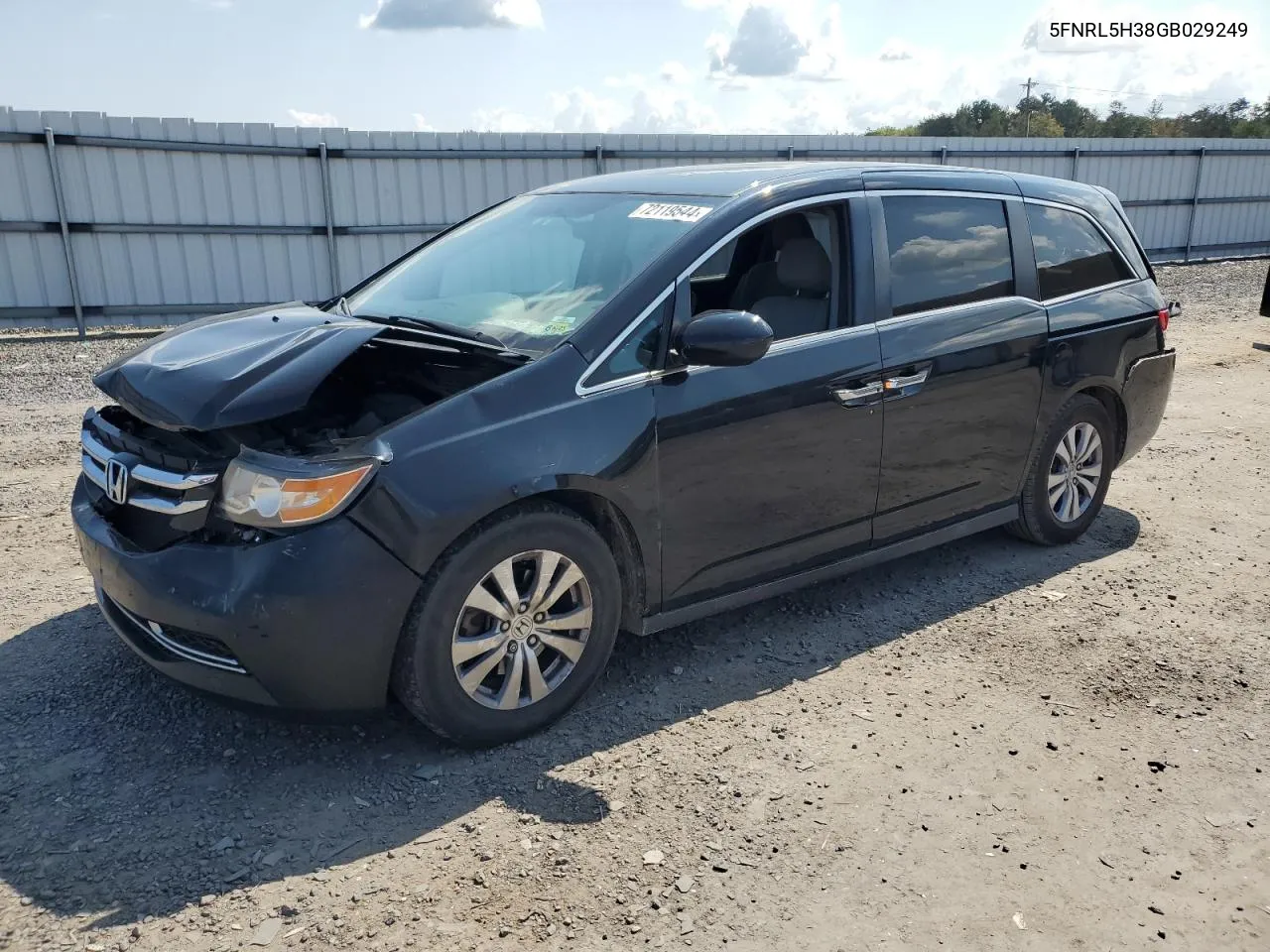 5FNRL5H38GB029249 2016 Honda Odyssey Se