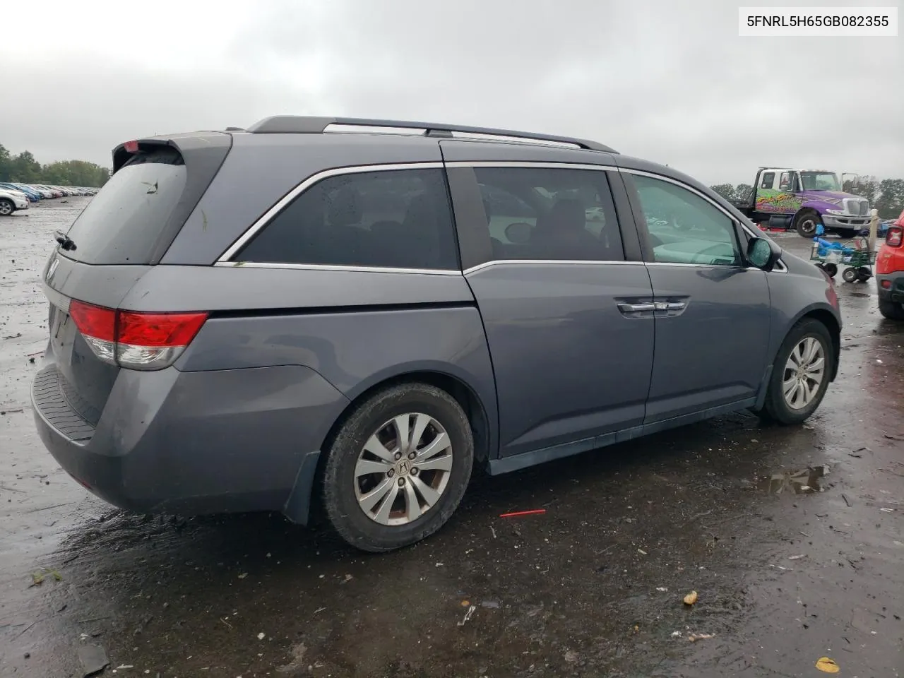 5FNRL5H65GB082355 2016 Honda Odyssey Exl