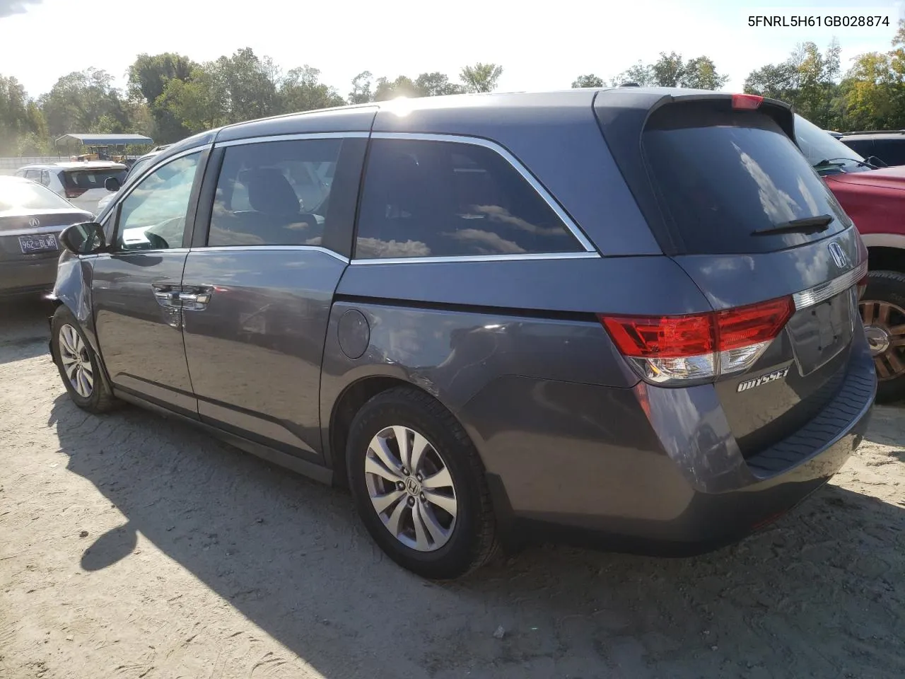 2016 Honda Odyssey Exl VIN: 5FNRL5H61GB028874 Lot: 72635174