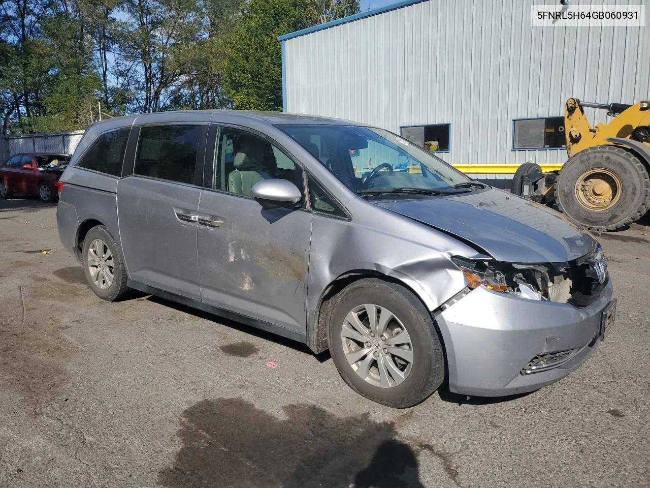 5FNRL5H64GB060931 2016 Honda Odyssey Exl