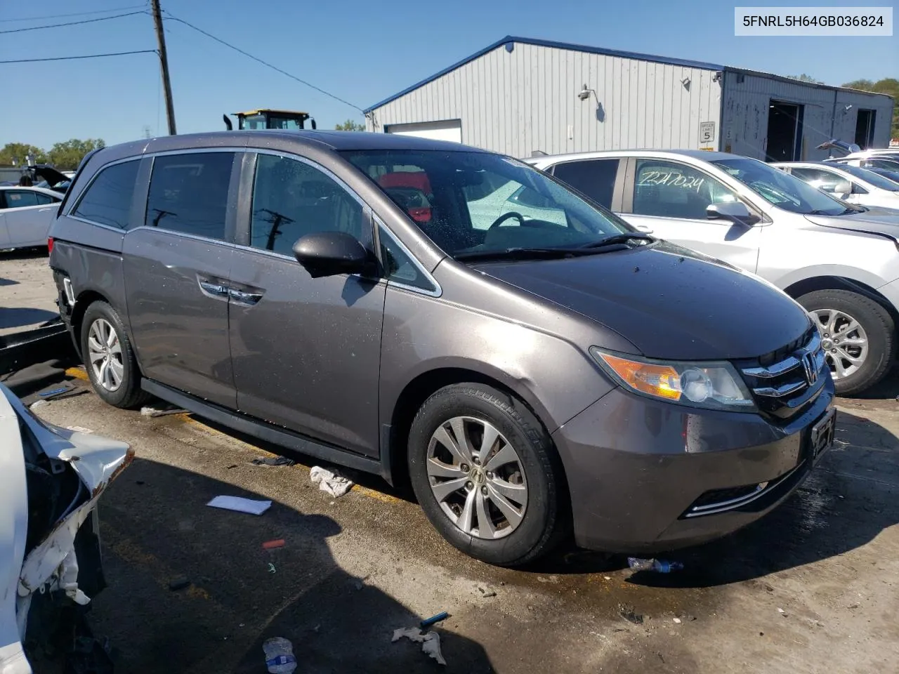 5FNRL5H64GB036824 2016 Honda Odyssey Exl