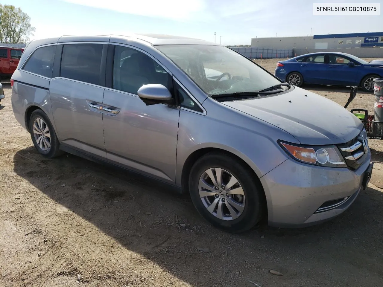 5FNRL5H61GB010875 2016 Honda Odyssey Exl