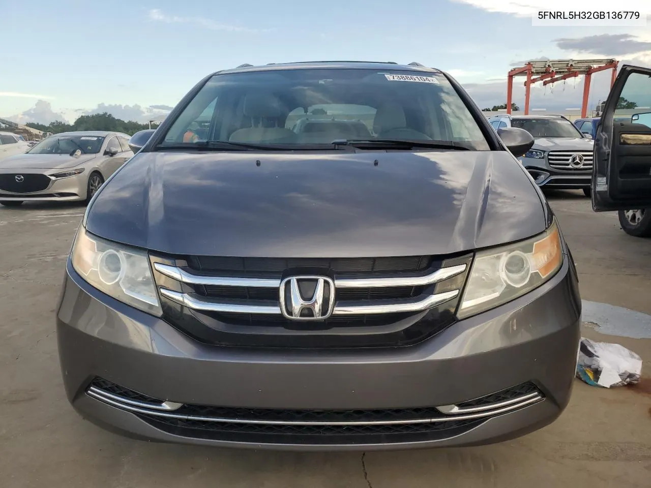 2016 Honda Odyssey Se VIN: 5FNRL5H32GB136779 Lot: 73886104