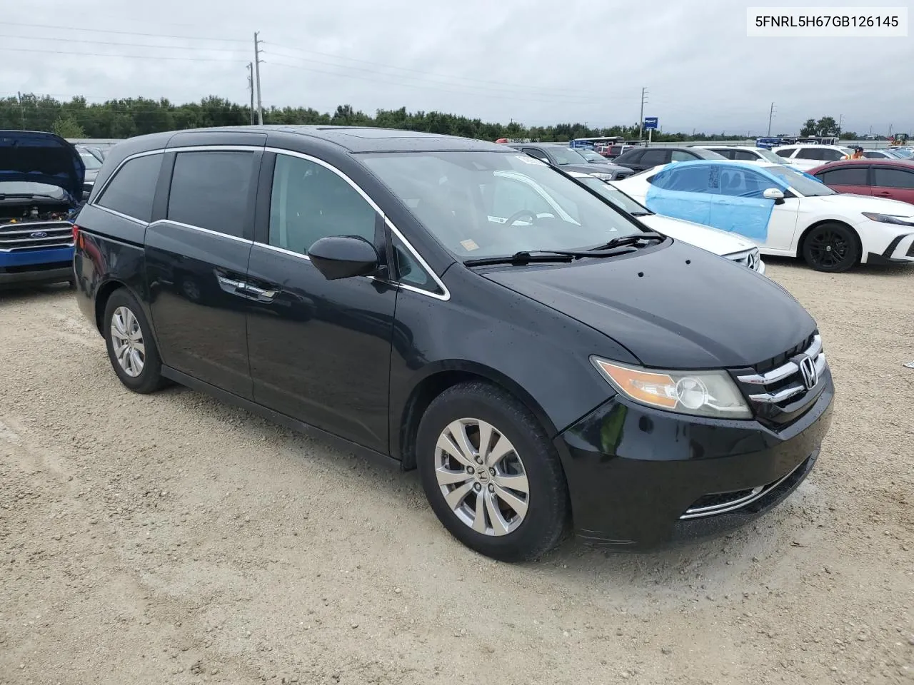 2016 Honda Odyssey Exl VIN: 5FNRL5H67GB126145 Lot: 74298014