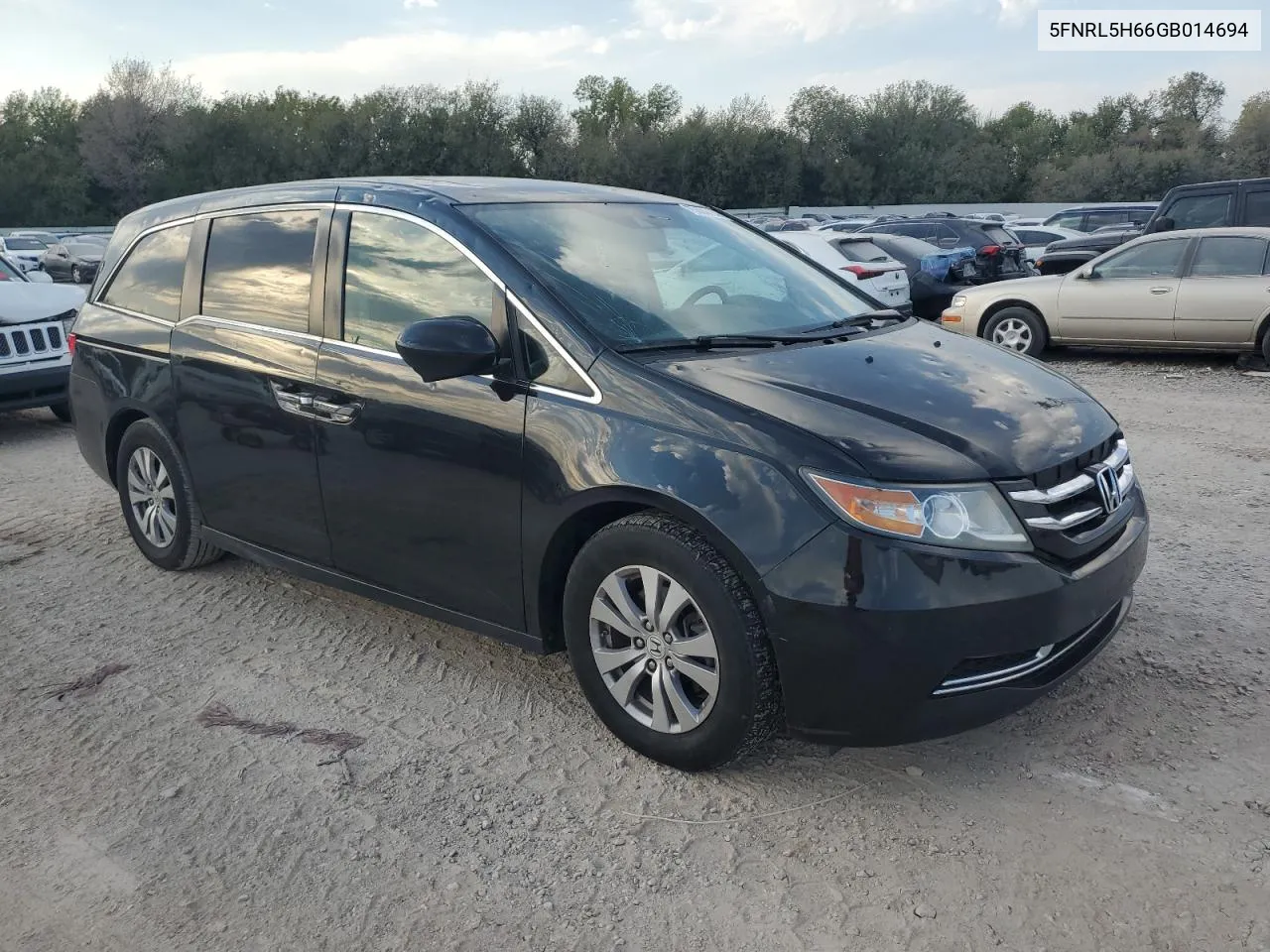 2016 Honda Odyssey Exl VIN: 5FNRL5H66GB014694 Lot: 75304434