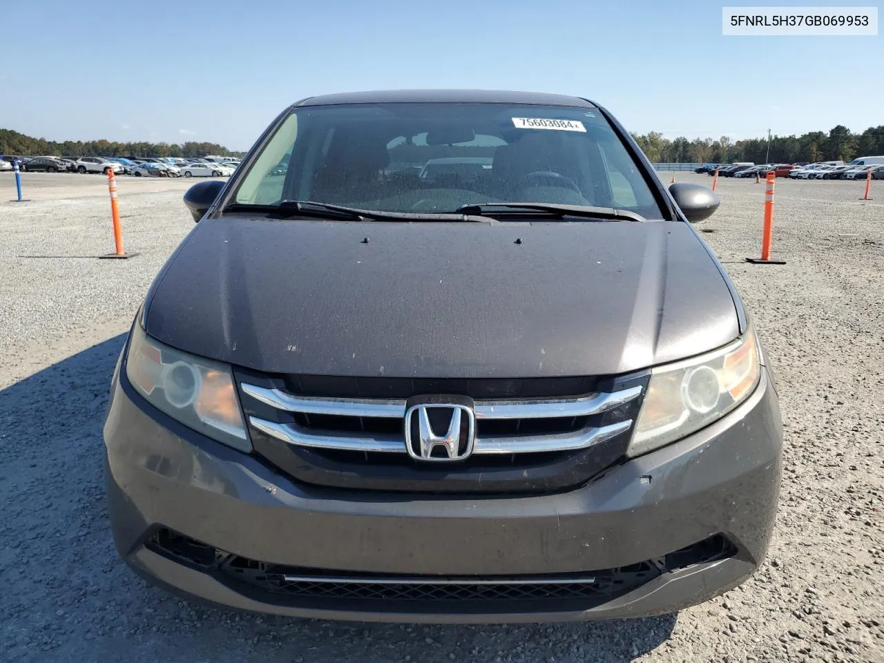 2016 Honda Odyssey Se VIN: 5FNRL5H37GB069953 Lot: 75603084