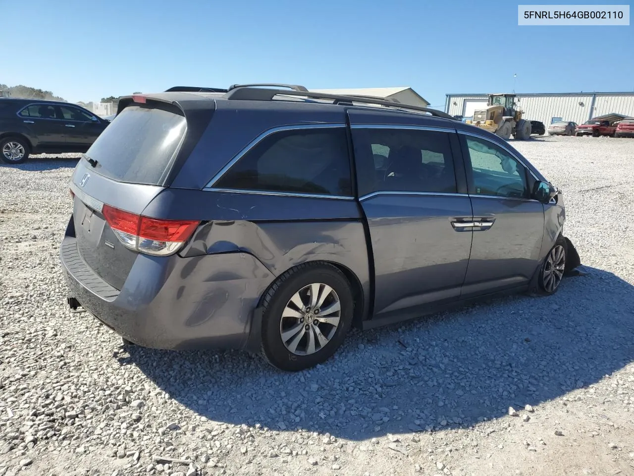 2016 Honda Odyssey Exl VIN: 5FNRL5H64GB002110 Lot: 75606444