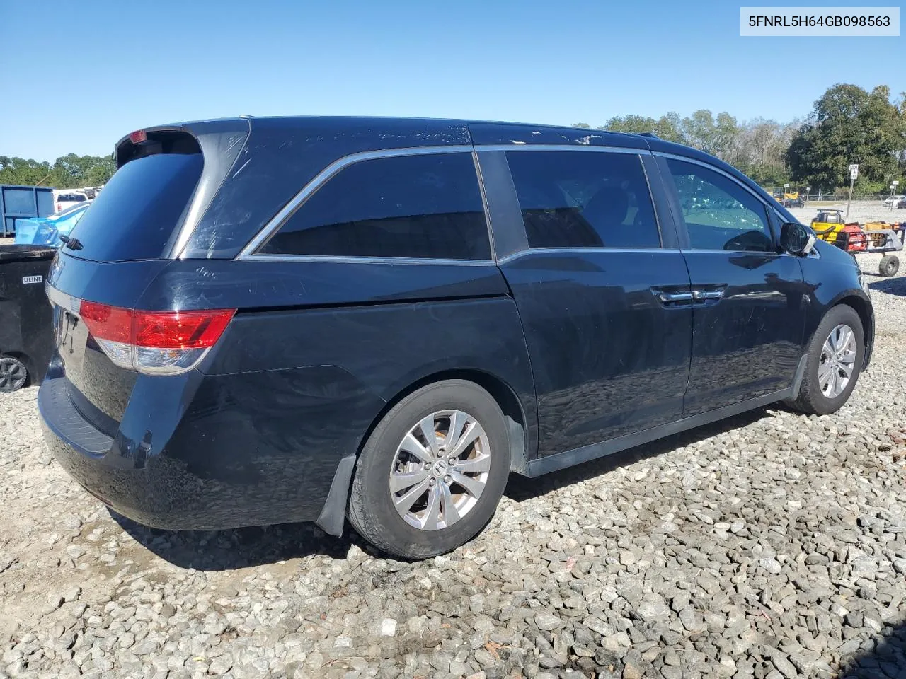 2016 Honda Odyssey Exl VIN: 5FNRL5H64GB098563 Lot: 75921564