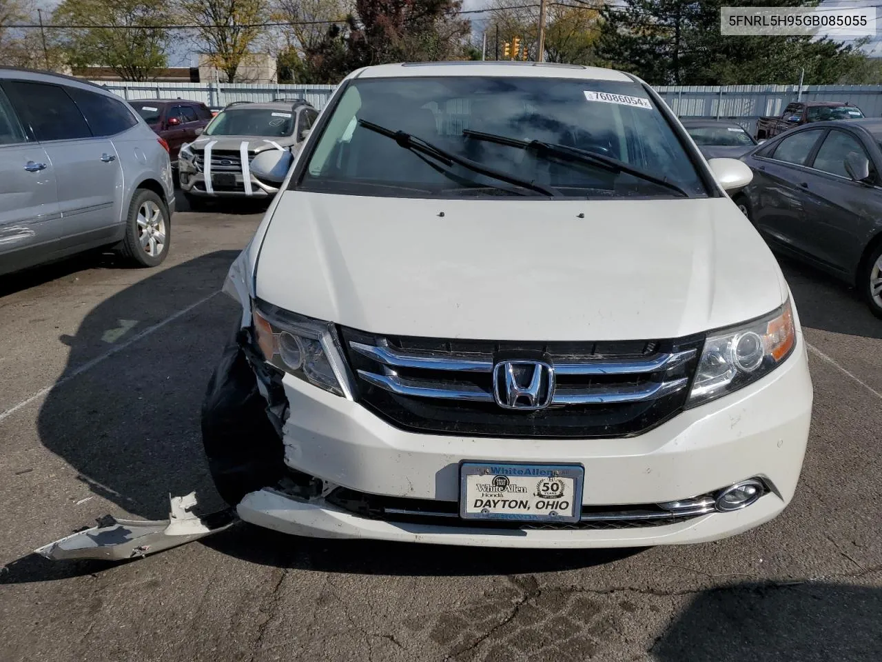 2016 Honda Odyssey Touring VIN: 5FNRL5H95GB085055 Lot: 76086054