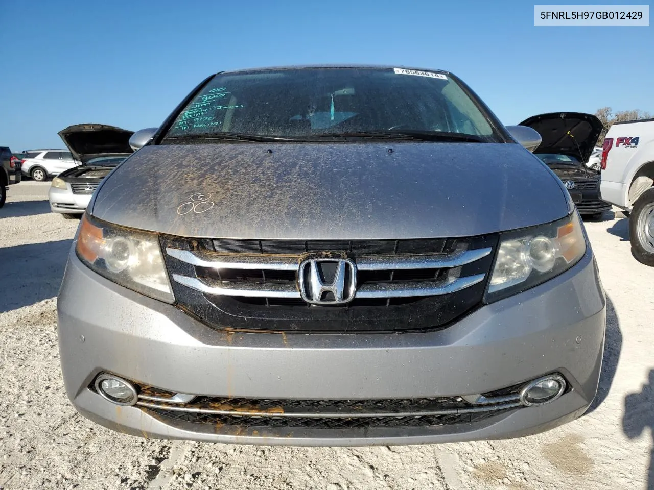 2016 Honda Odyssey Touring VIN: 5FNRL5H97GB012429 Lot: 76563614