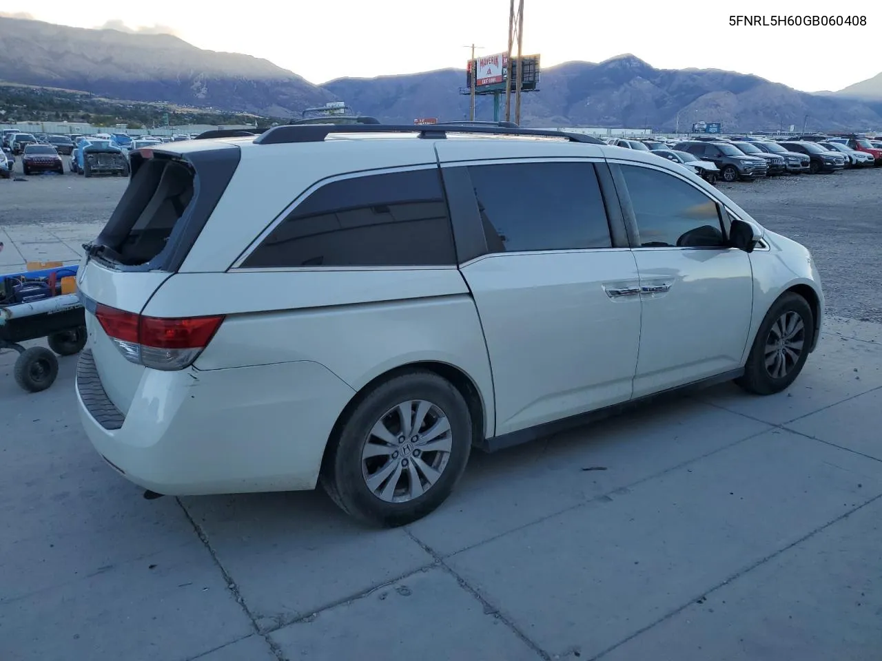 2016 Honda Odyssey Exl VIN: 5FNRL5H60GB060408 Lot: 76951764