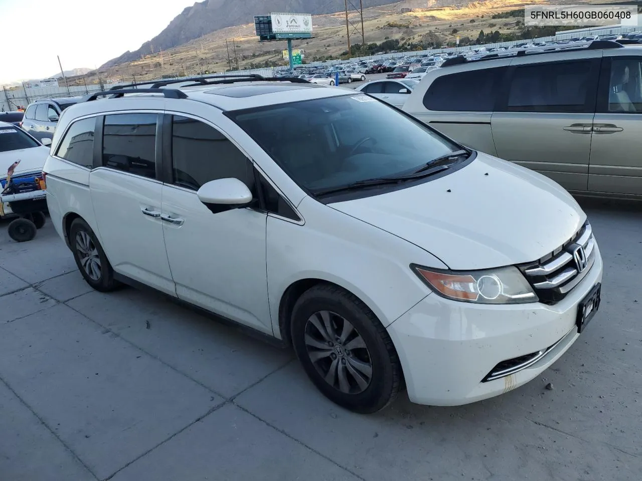 2016 Honda Odyssey Exl VIN: 5FNRL5H60GB060408 Lot: 76951764