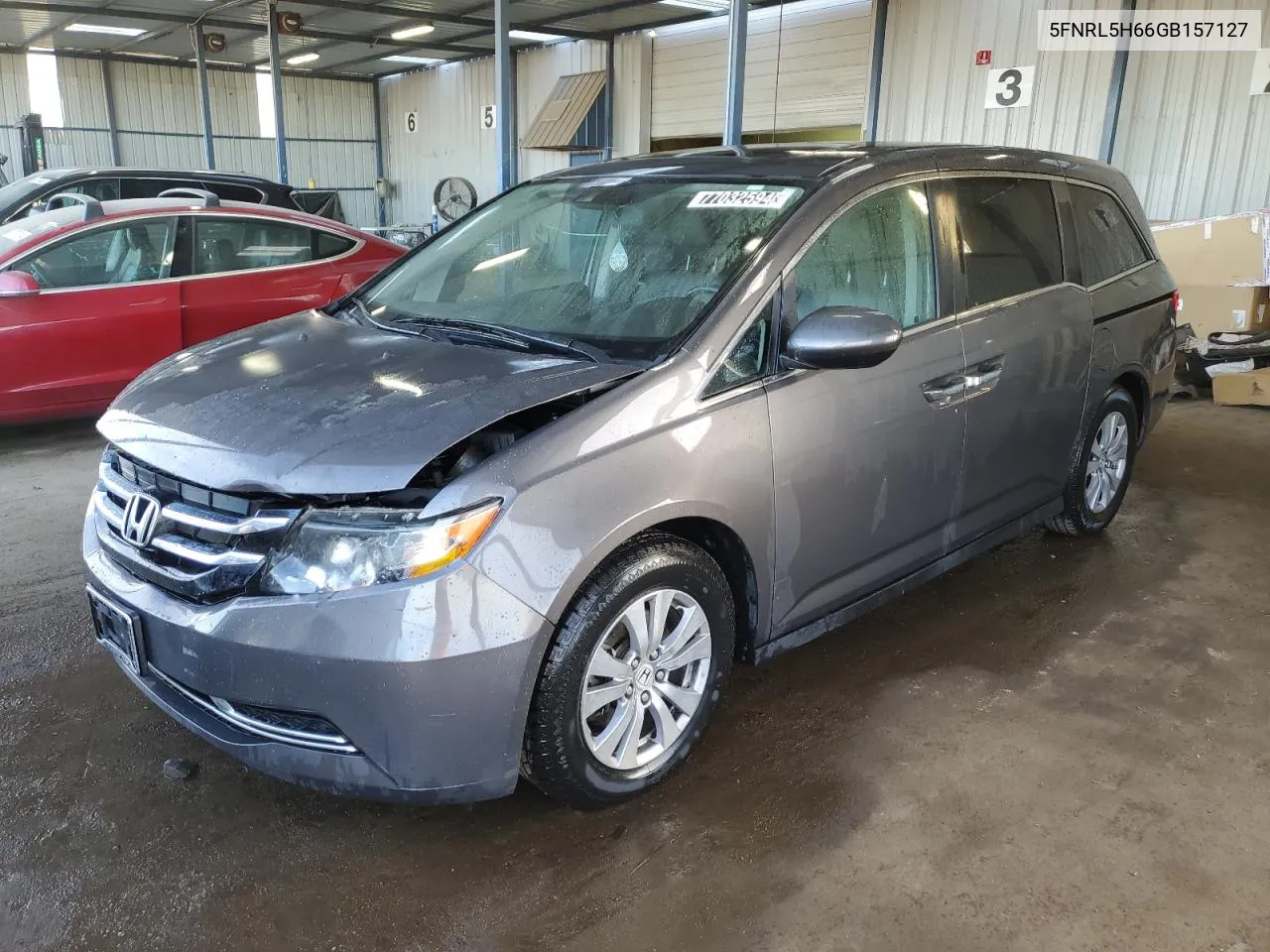 2016 Honda Odyssey Exl VIN: 5FNRL5H66GB157127 Lot: 77032594