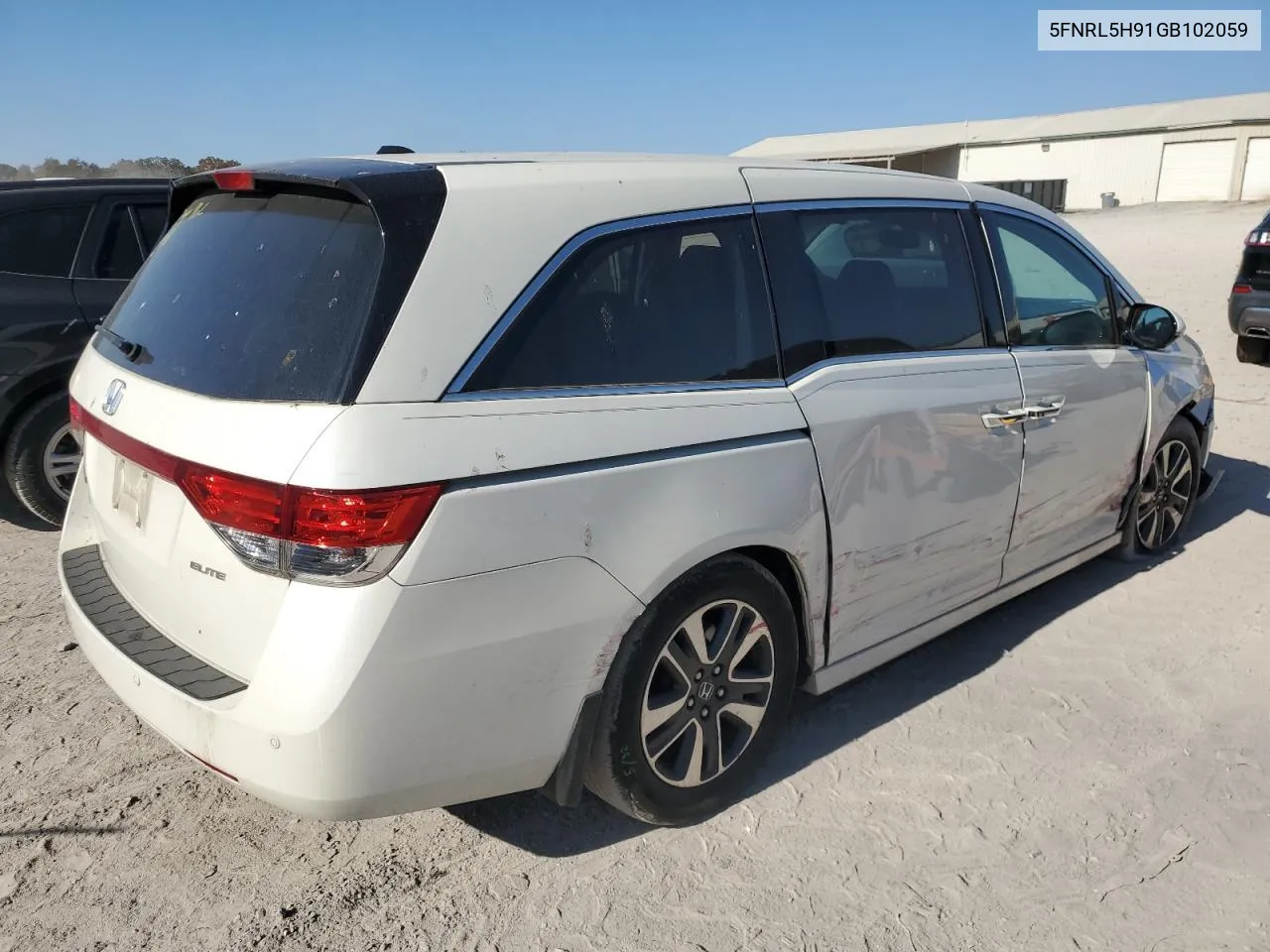 5FNRL5H91GB102059 2016 Honda Odyssey Touring