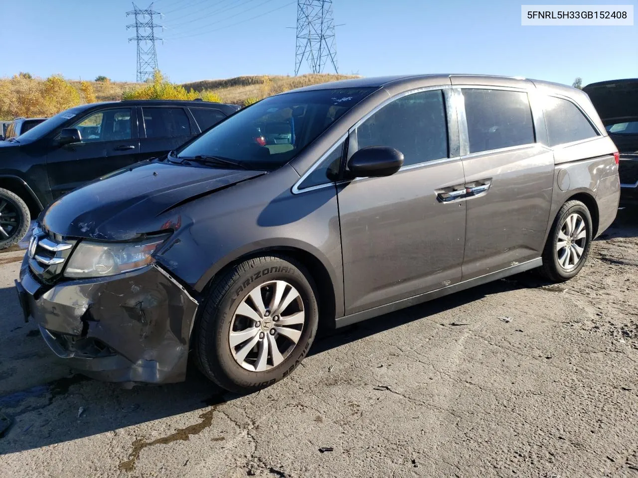 2016 Honda Odyssey Se VIN: 5FNRL5H33GB152408 Lot: 77618044