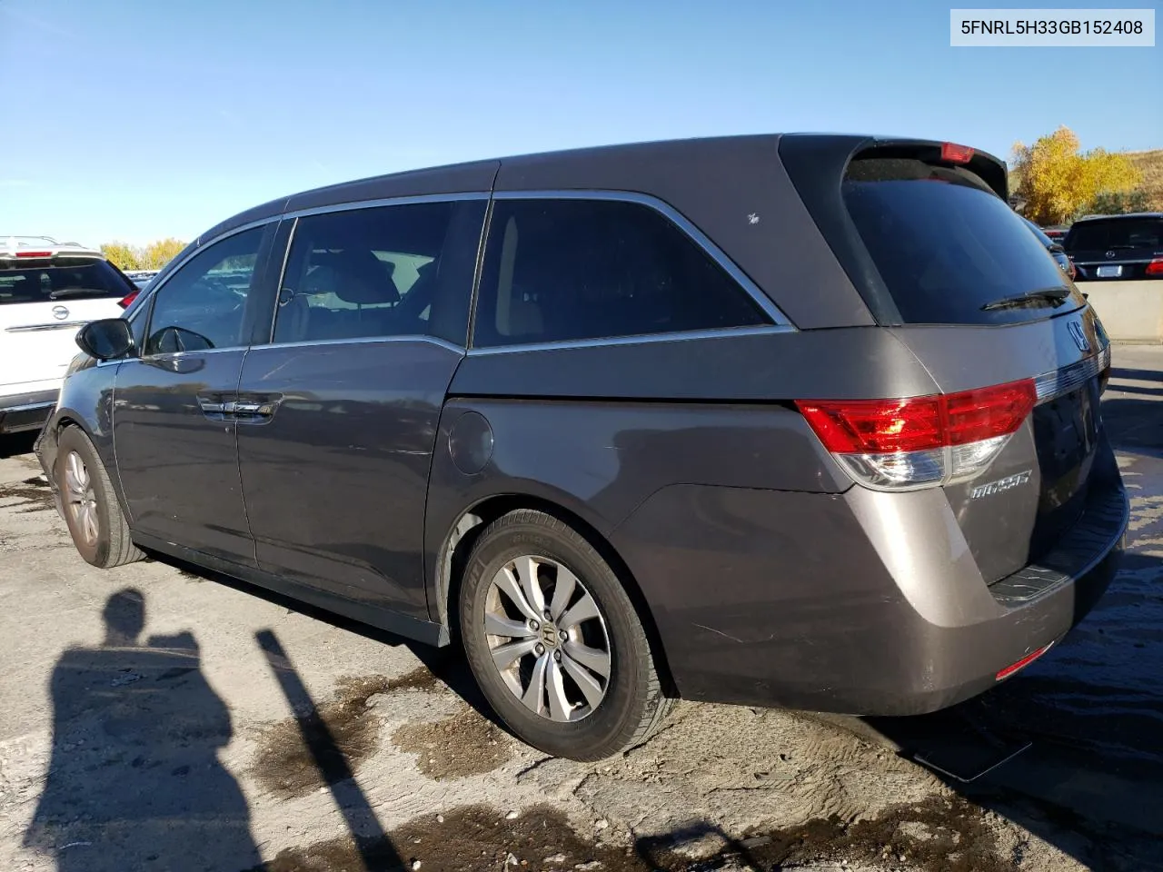 2016 Honda Odyssey Se VIN: 5FNRL5H33GB152408 Lot: 77618044