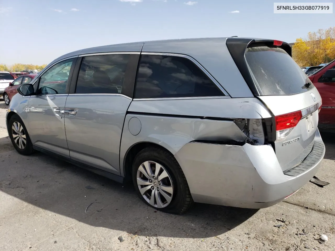 2016 Honda Odyssey Se VIN: 5FNRL5H33GB077919 Lot: 77663604