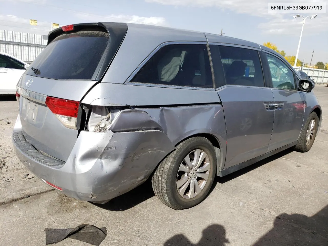 2016 Honda Odyssey Se VIN: 5FNRL5H33GB077919 Lot: 77663604