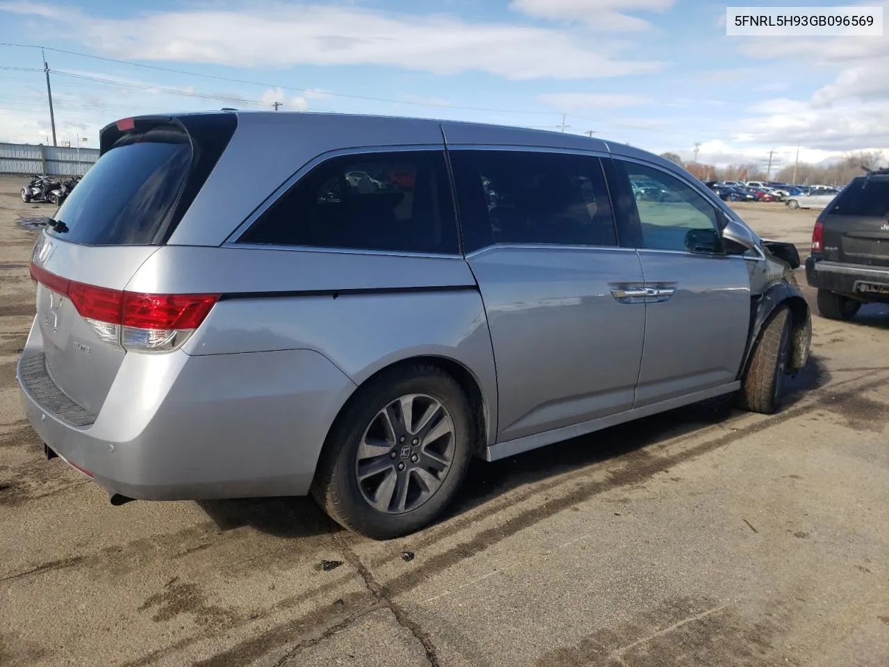 2016 Honda Odyssey Touring VIN: 5FNRL5H93GB096569 Lot: 78163614