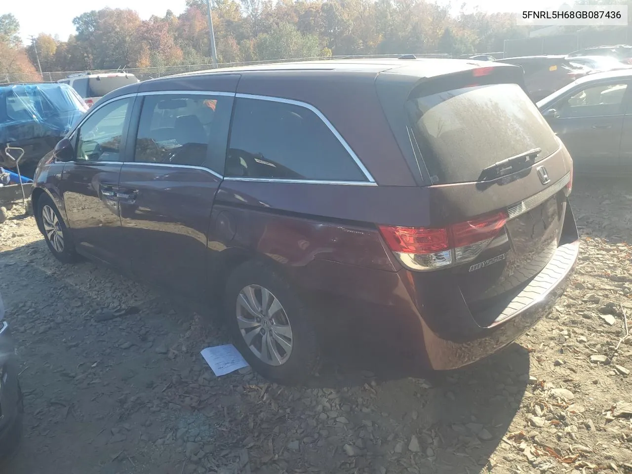 2016 Honda Odyssey Exl VIN: 5FNRL5H68GB087436 Lot: 78271574