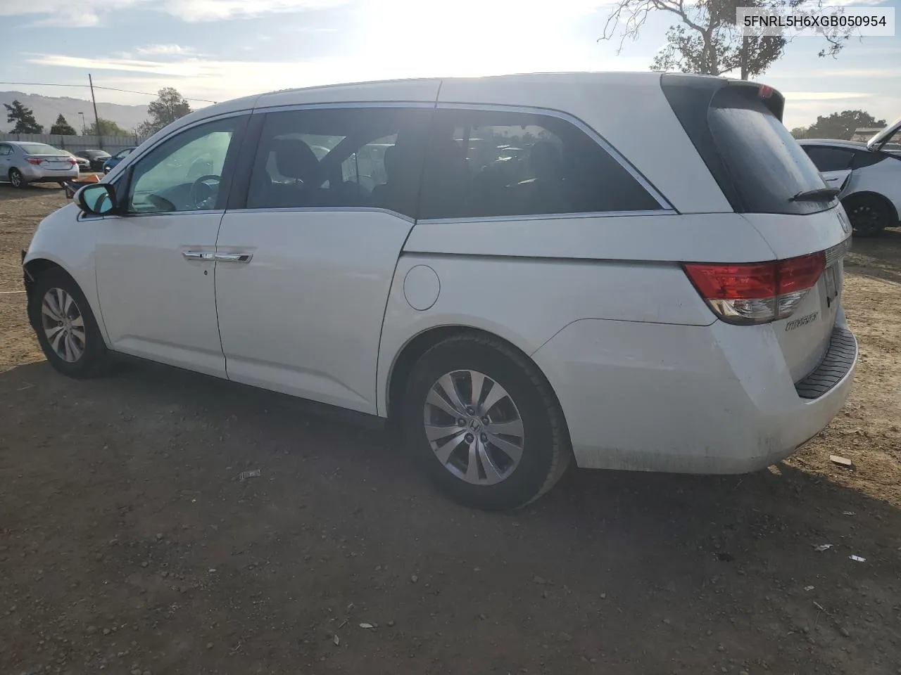 5FNRL5H6XGB050954 2016 Honda Odyssey Exl