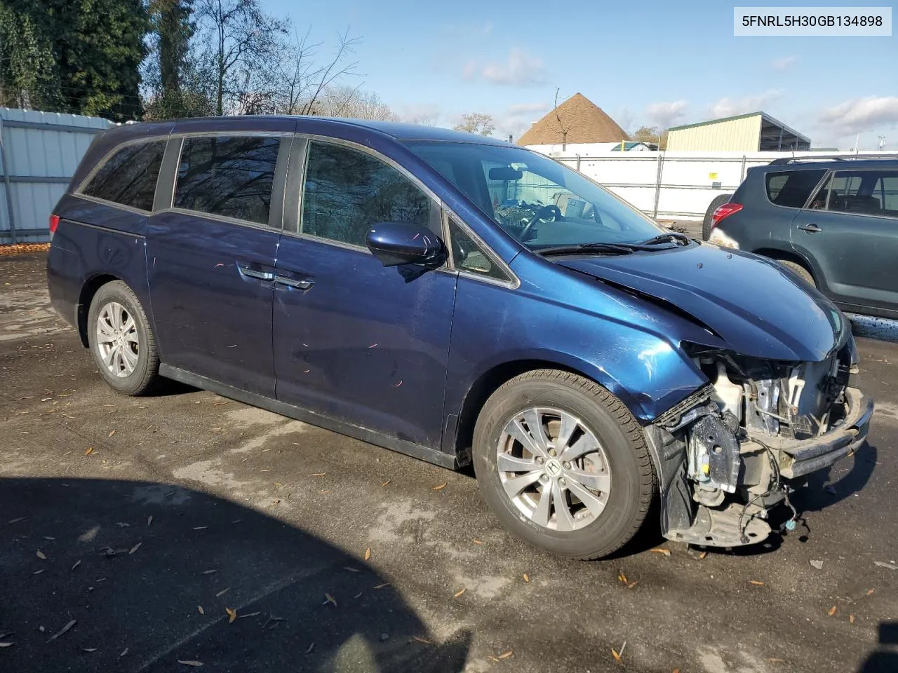 2016 Honda Odyssey Se VIN: 5FNRL5H30GB134898 Lot: 78734184