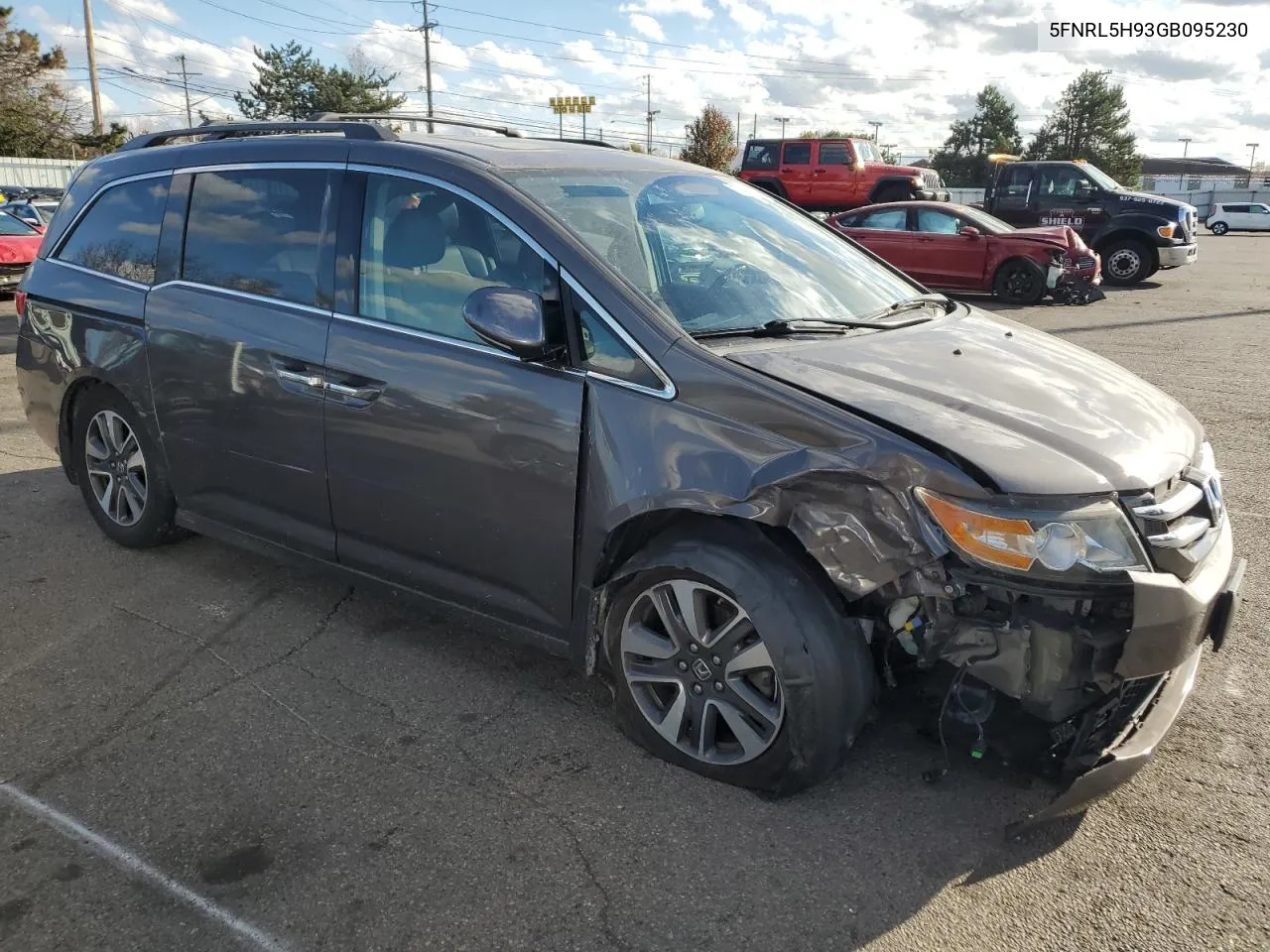 2016 Honda Odyssey Touring VIN: 5FNRL5H93GB095230 Lot: 79333114