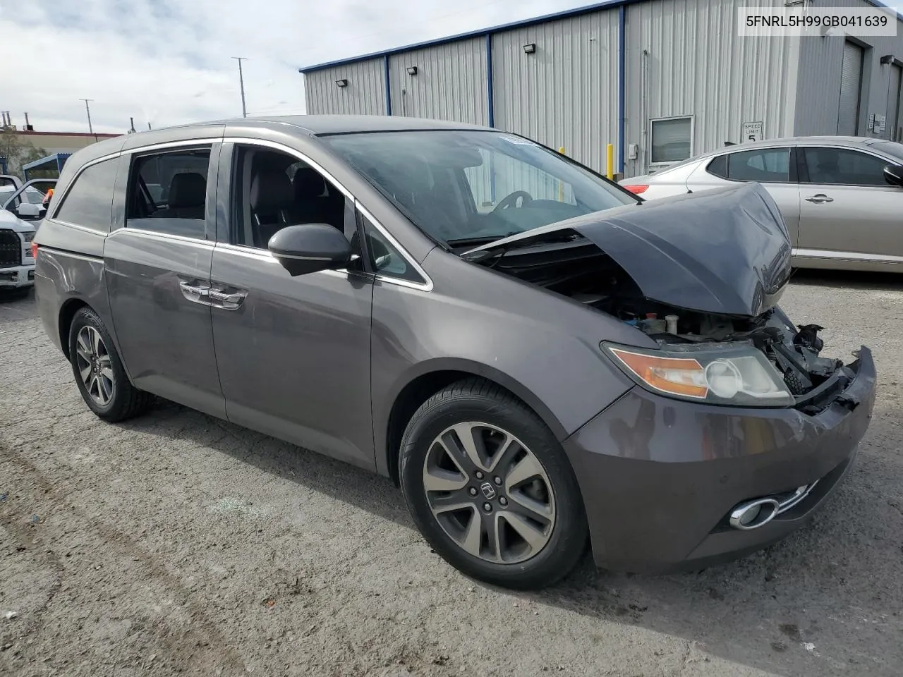 2016 Honda Odyssey Touring VIN: 5FNRL5H99GB041639 Lot: 79357364