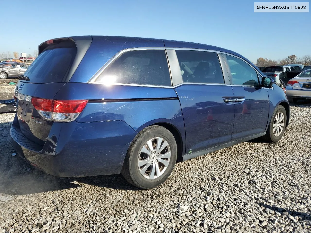 2016 Honda Odyssey Se VIN: 5FNRL5H3XGB115808 Lot: 79472564