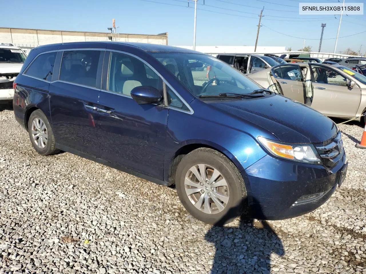 2016 Honda Odyssey Se VIN: 5FNRL5H3XGB115808 Lot: 79472564