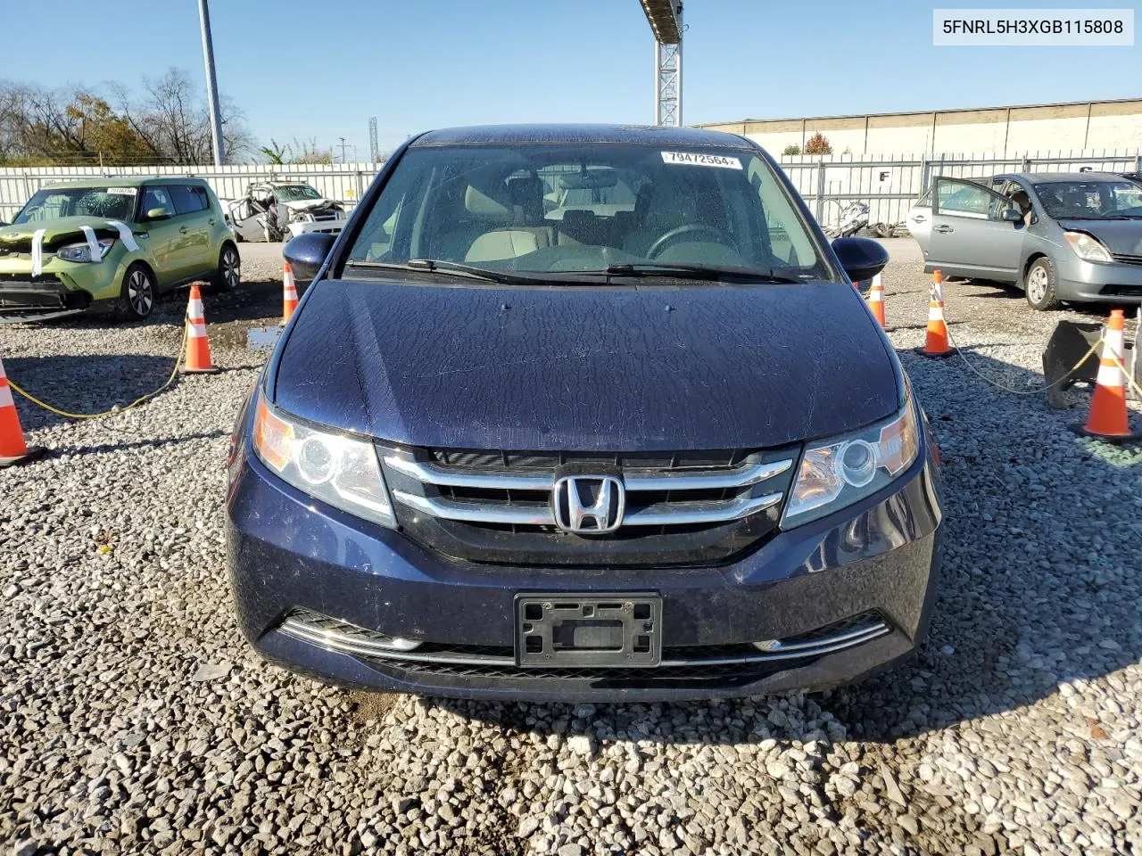 2016 Honda Odyssey Se VIN: 5FNRL5H3XGB115808 Lot: 79472564