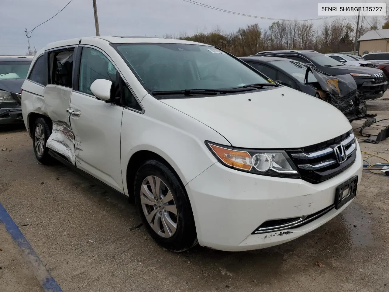 2016 Honda Odyssey Exl VIN: 5FNRL5H68GB135727 Lot: 80042584