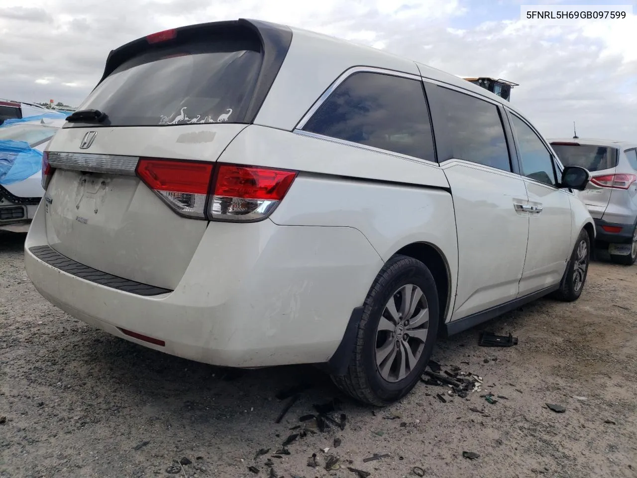 2016 Honda Odyssey Exl VIN: 5FNRL5H69GB097599 Lot: 80392164