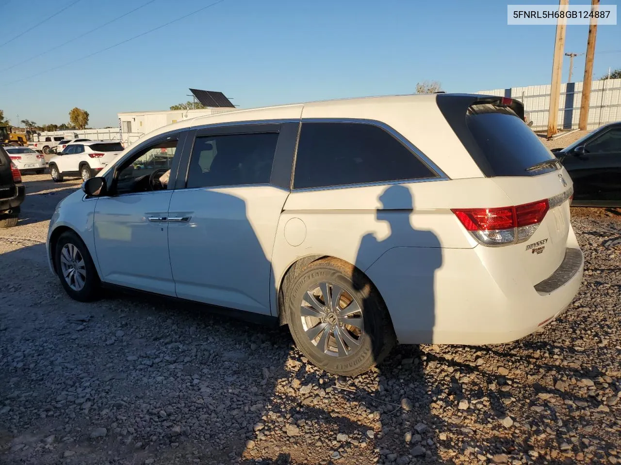 2016 Honda Odyssey Exl VIN: 5FNRL5H68GB124887 Lot: 80430694