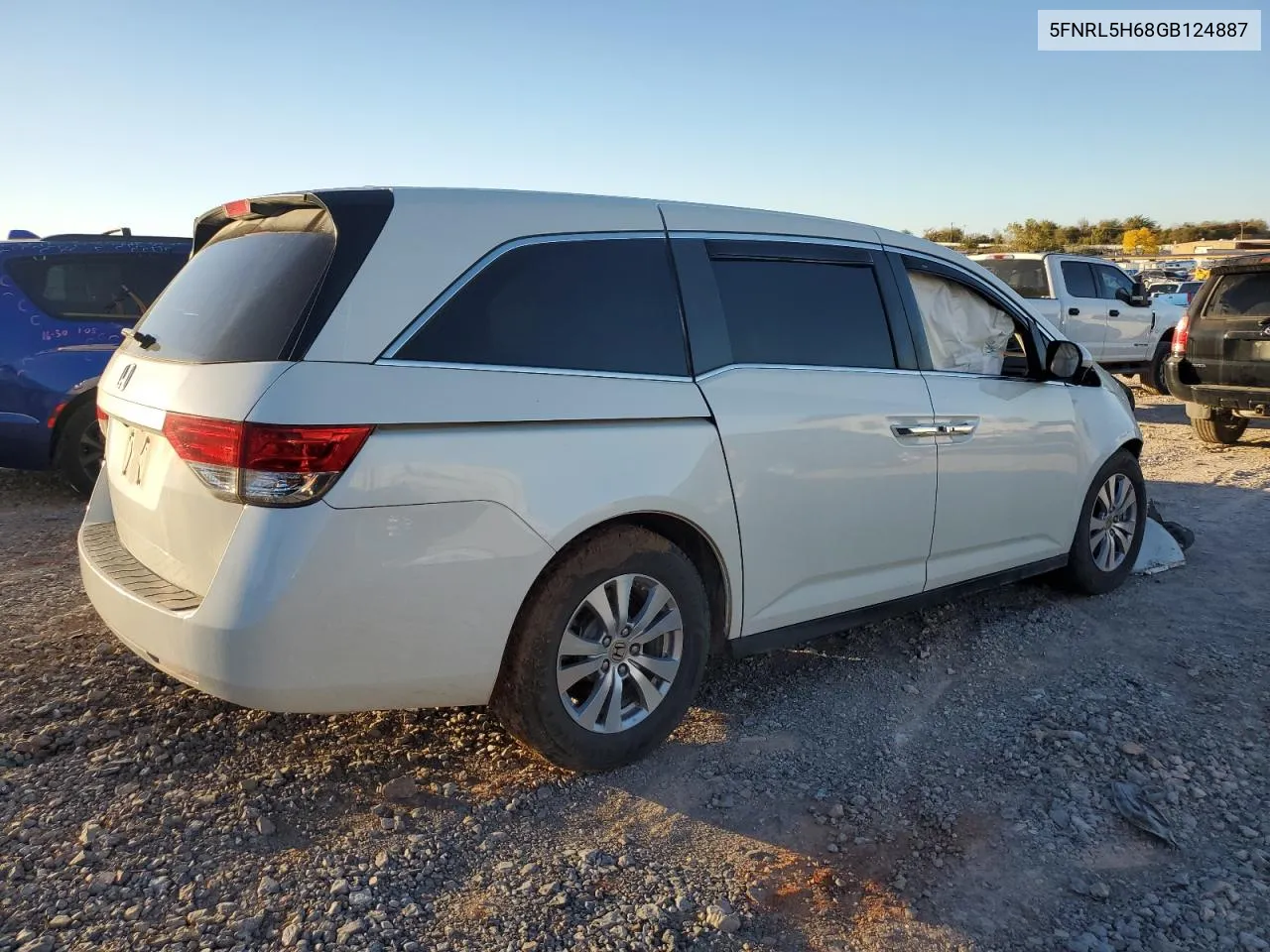 2016 Honda Odyssey Exl VIN: 5FNRL5H68GB124887 Lot: 80430694