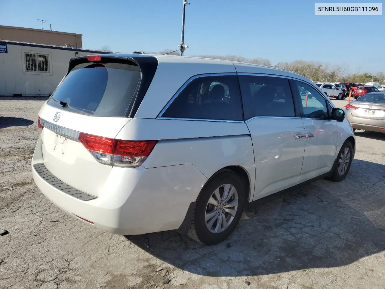 2016 Honda Odyssey Exl VIN: 5FNRL5H60GB111096 Lot: 80895104