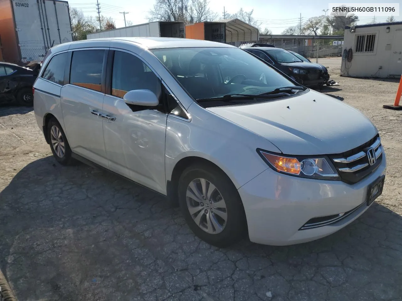 2016 Honda Odyssey Exl VIN: 5FNRL5H60GB111096 Lot: 80895104