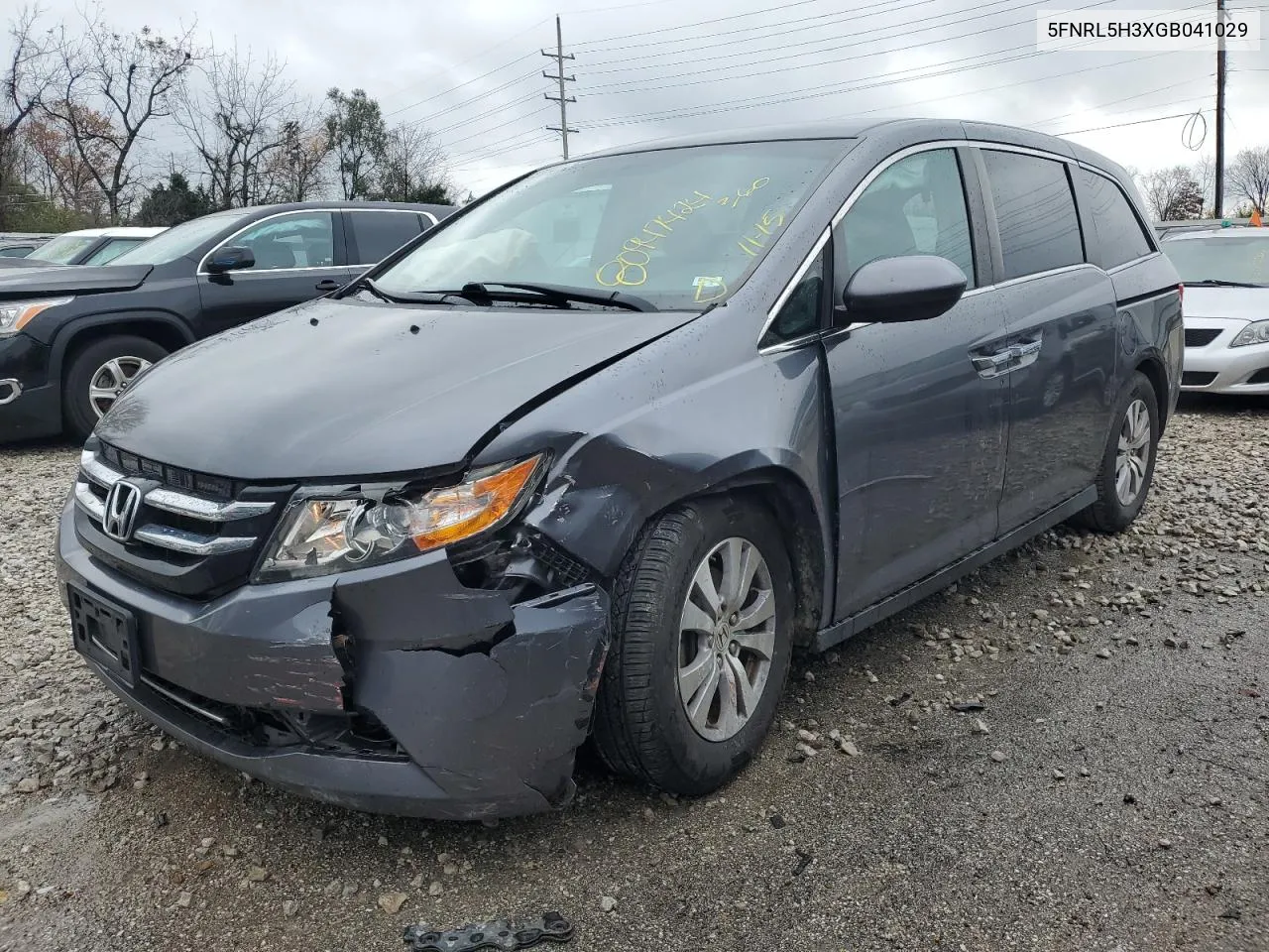 2016 Honda Odyssey Se VIN: 5FNRL5H3XGB041029 Lot: 80947424