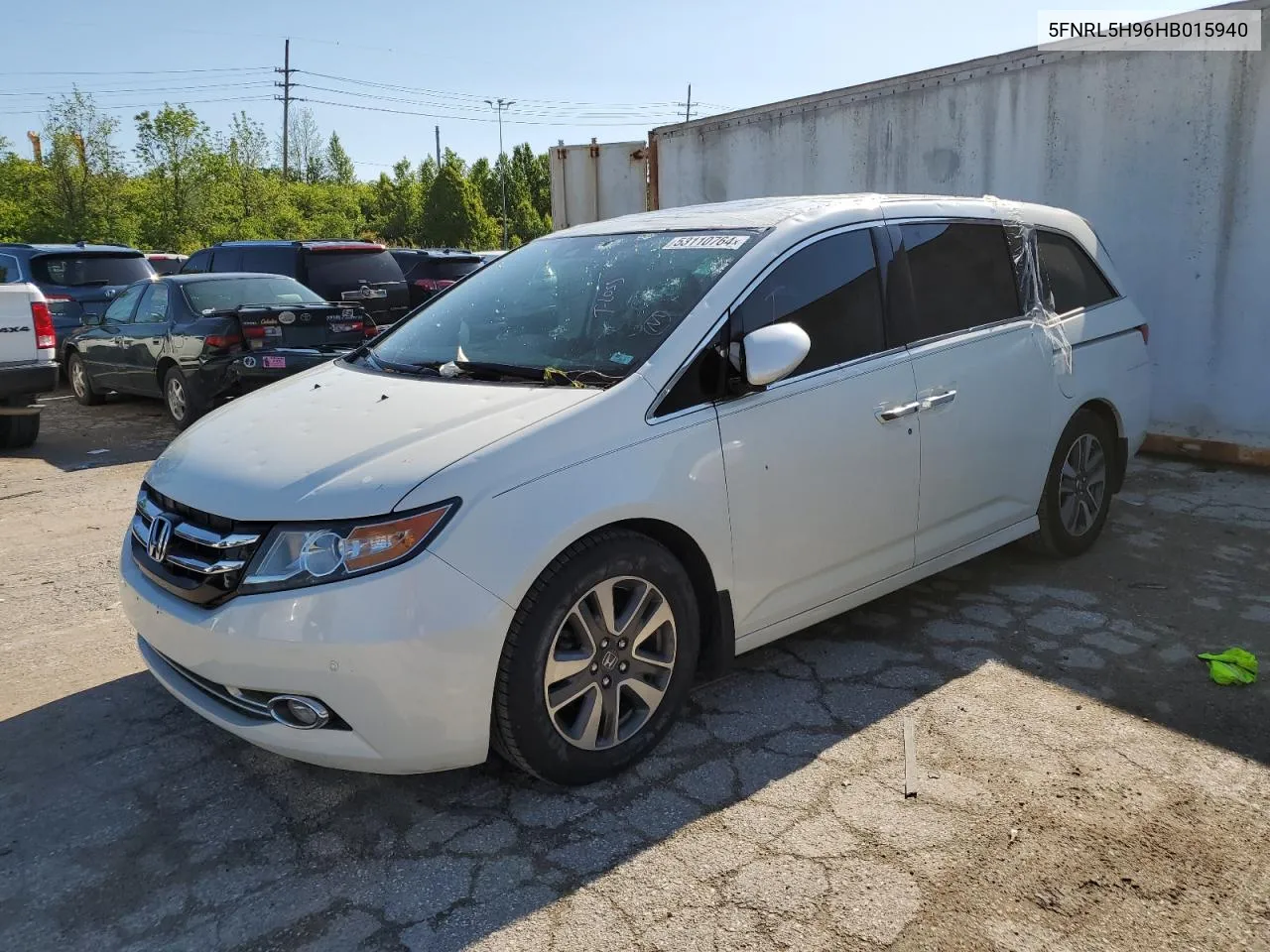 2017 Honda Odyssey Touring VIN: 5FNRL5H96HB015940 Lot: 53110764