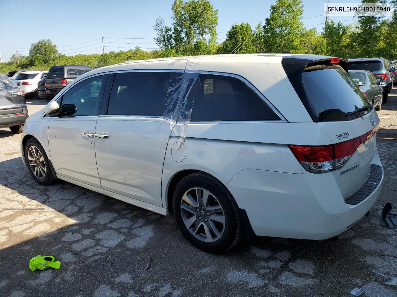 2017 Honda Odyssey Touring VIN: 5FNRL5H96HB015940 Lot: 53110764