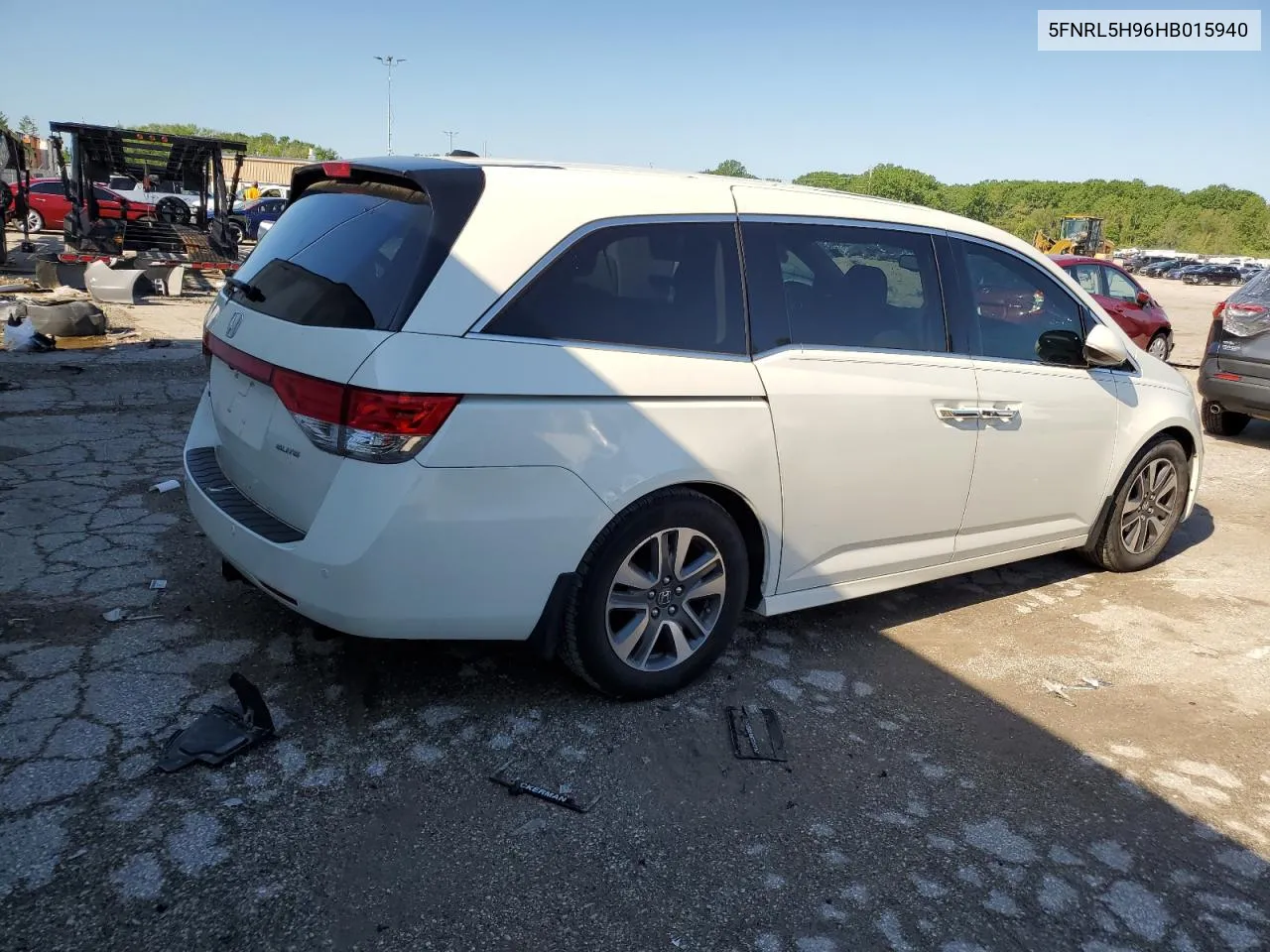 2017 Honda Odyssey Touring VIN: 5FNRL5H96HB015940 Lot: 53110764