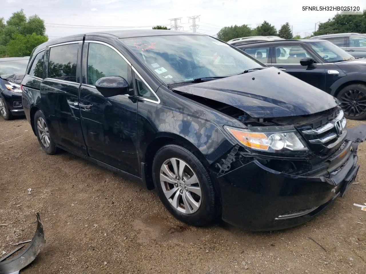 2017 Honda Odyssey Se VIN: 5FNRL5H32HB025120 Lot: 58579644